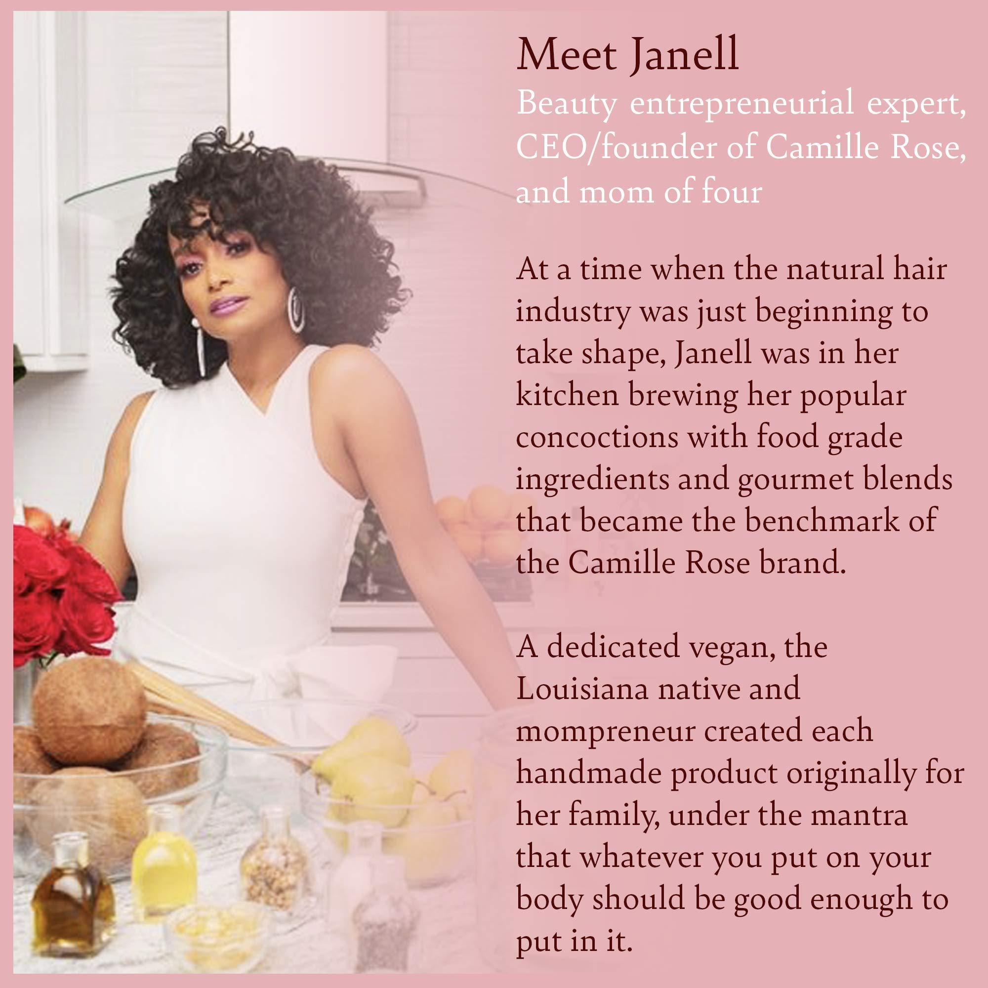 Camille Rose Shampoo Coconut Water Curl Cleanse – Lightweight Moisturizing for Soft, Bouncy Curls (12 Fl Oz)