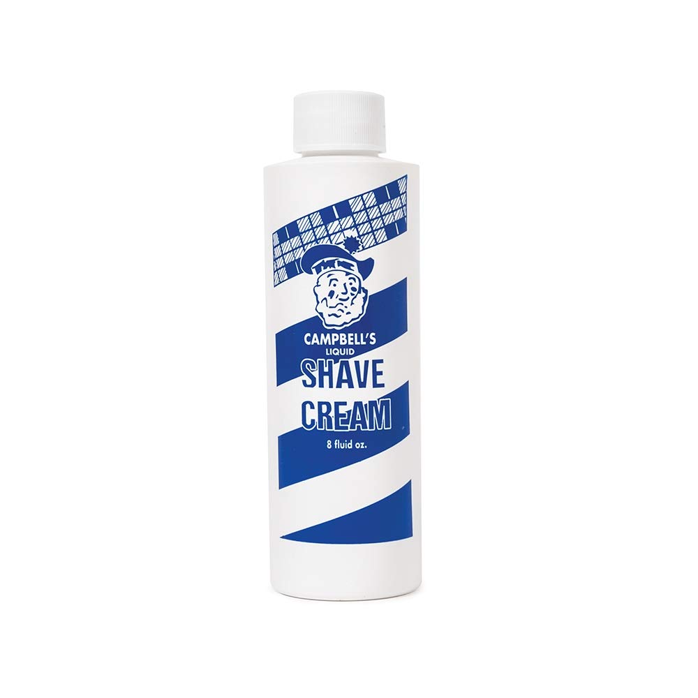 Campbell's Liquid Shave Cream 8 oz for Barbers — Thick Lather for LatherKing Machines