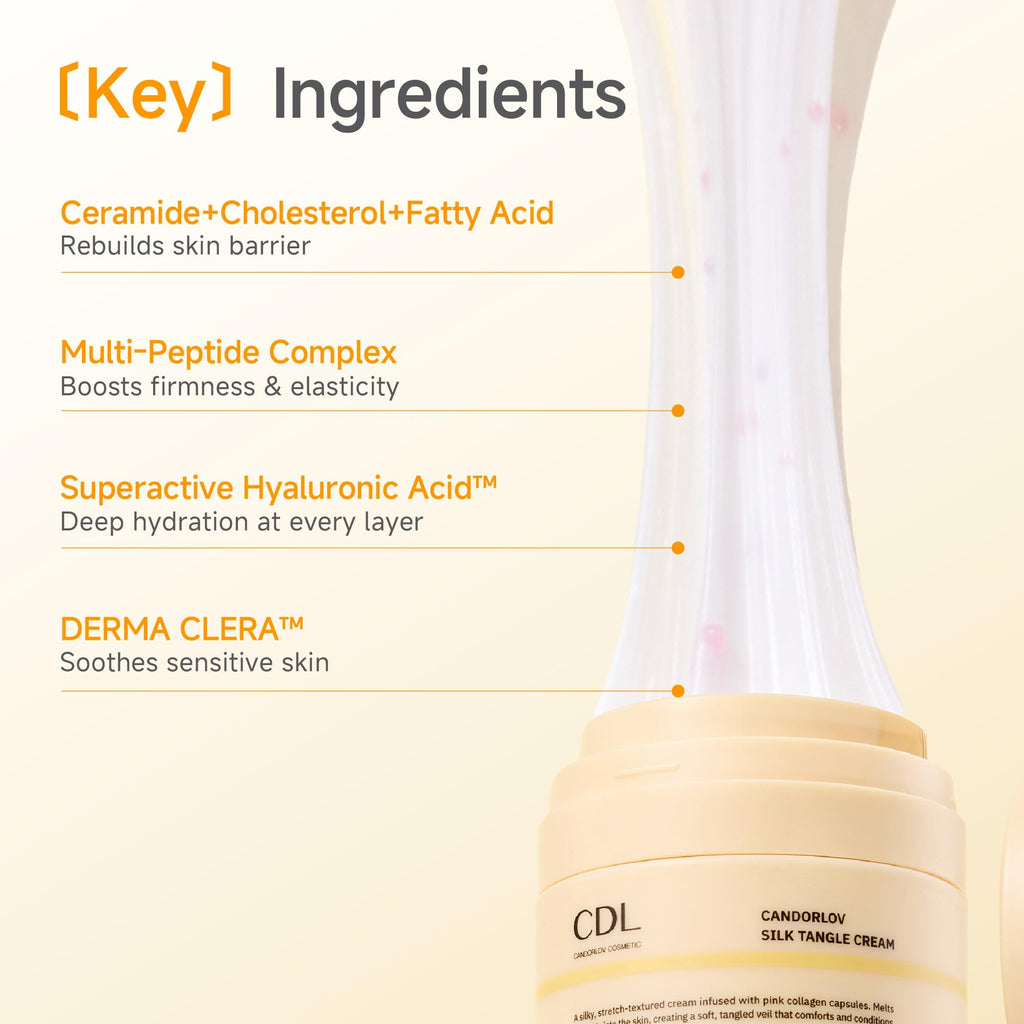 CandorLov CDL Silk Tangle Collagen Lifting Cream – Instant Firming, Deep Hydration & Pore Care