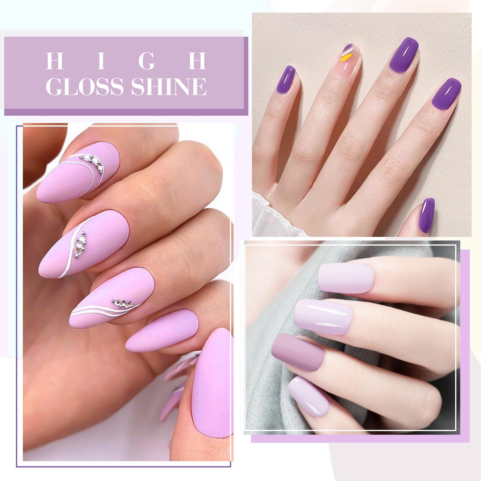 CANNI 6 Colors 9ml Hema-Free Gel Nail Polish Set | Easy DIY Home Manicure