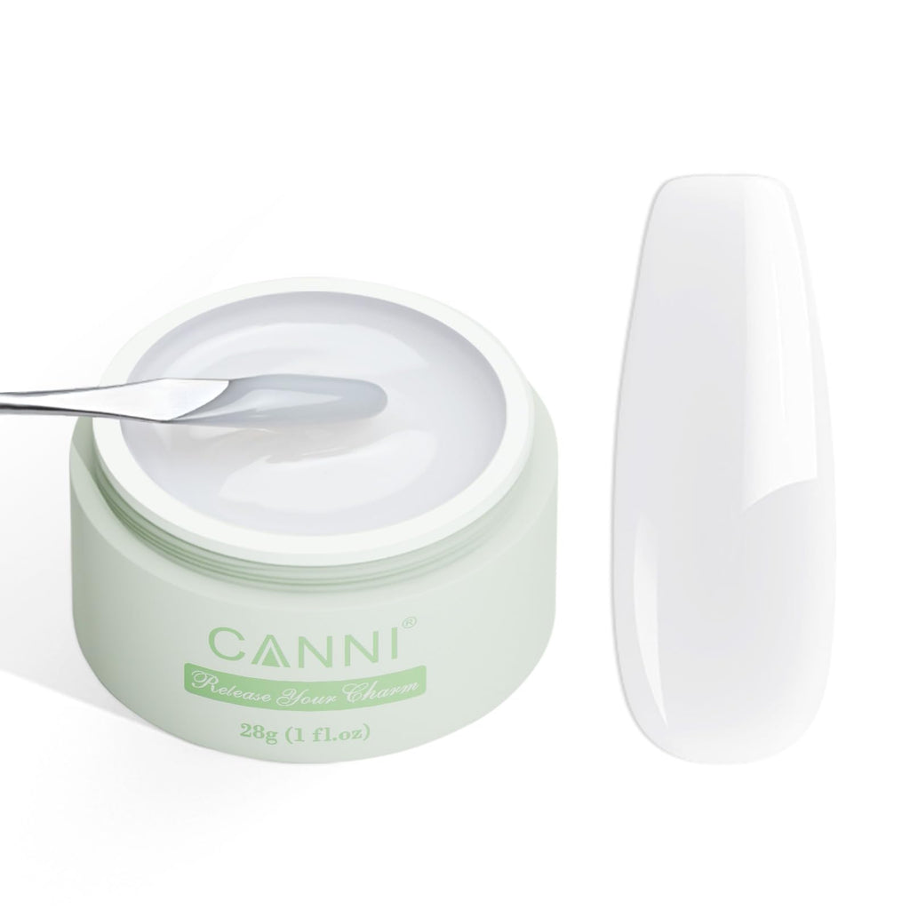 CANNI Builder Gel for Nails – Milky White Hard Gel for Extensions & Overlays