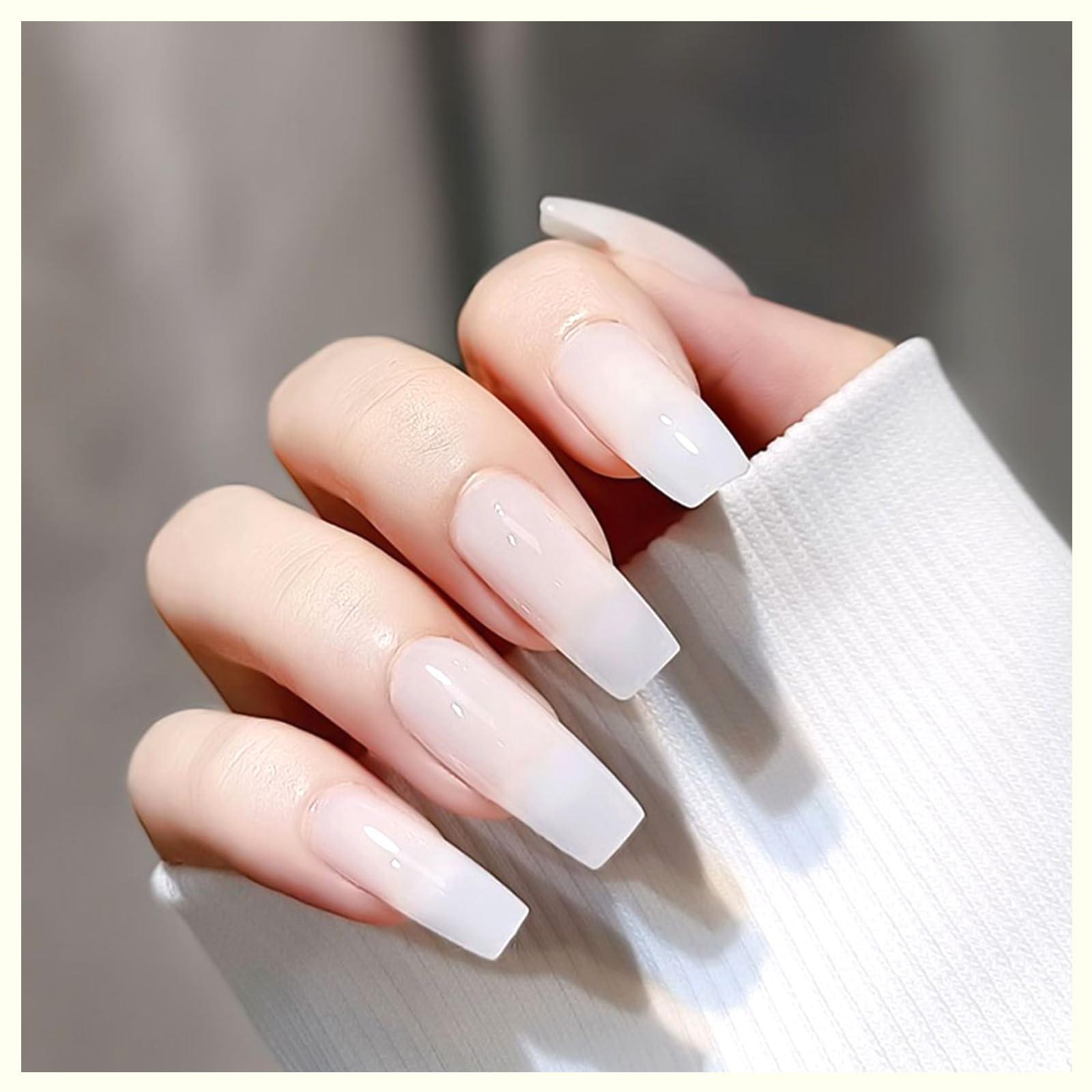 CANNI Builder Gel for Nails – Milky White Hard Gel for Extensions & Overlays
