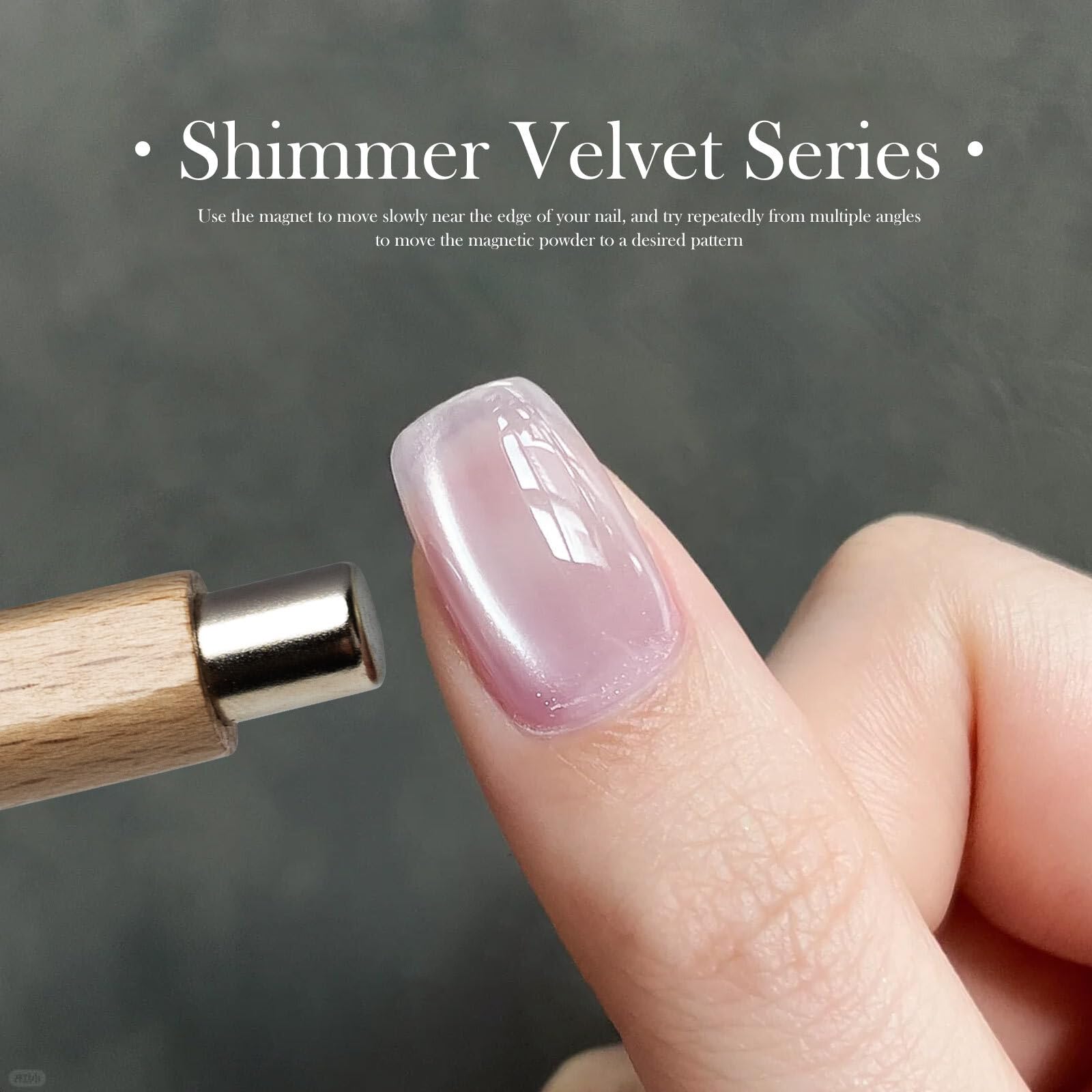 CANNI 8 Pcs Cat Eye Gel Nail Polish Set – 9 ml Magnetic Shimmer Colors