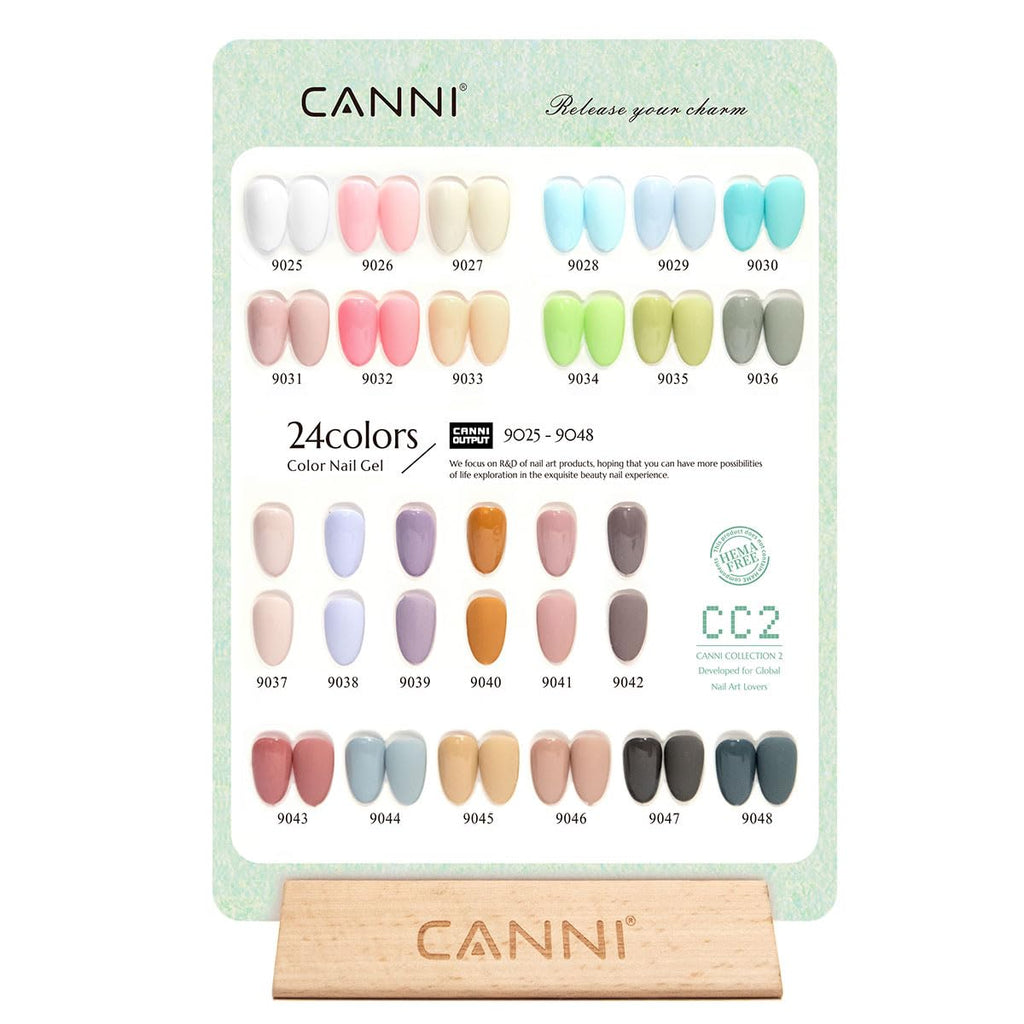 CANNI CC2 Gel Nail Polish Set — 30 Pcs, 9ml, Soak-Off LED Kit for Home Manicure