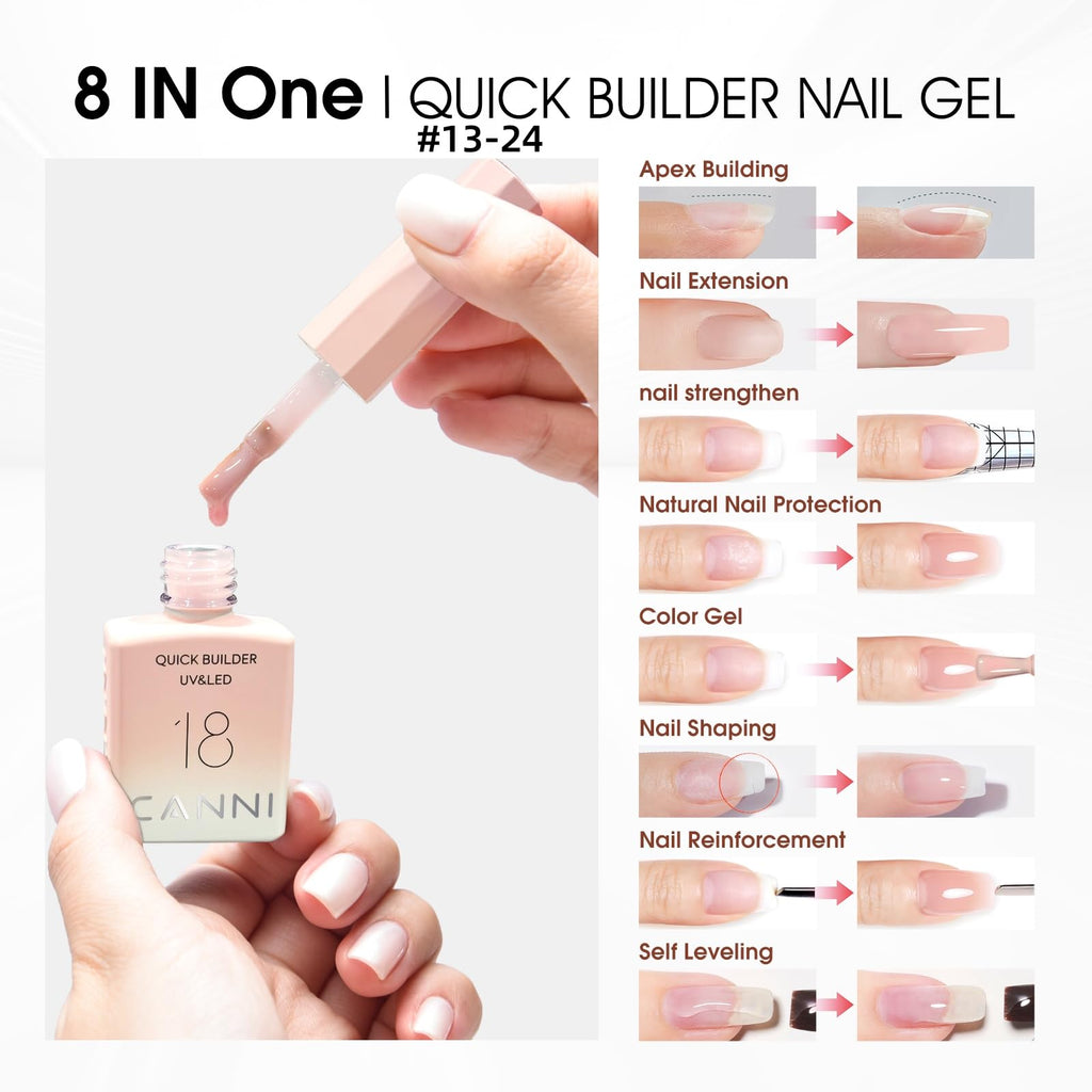 CANNI CF1 Gel Nail Polish Set - 30 Pcs, 9ml, Soak-Off, HEMA-Free for Home Manicures