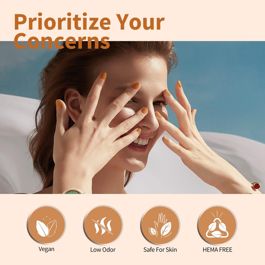 CANNI 6 Colors HEMA-Free Brown Gel Nail Polish Set - 9 ml
