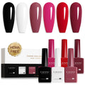 CANNI Gel Nail Polish Set – 6 Classic Colors (9ml) | HEMA-Free, Low Odor, UV/LED Cure