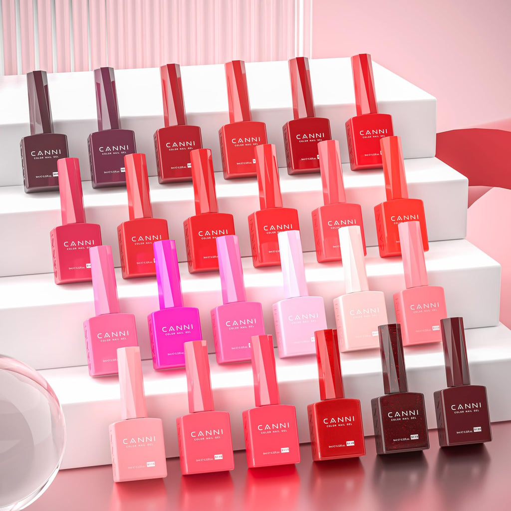 CANNI 30Pcs 9ml HEMA-free Gel Nail Polish Set – Soak-Off LED Home Manicure Kit