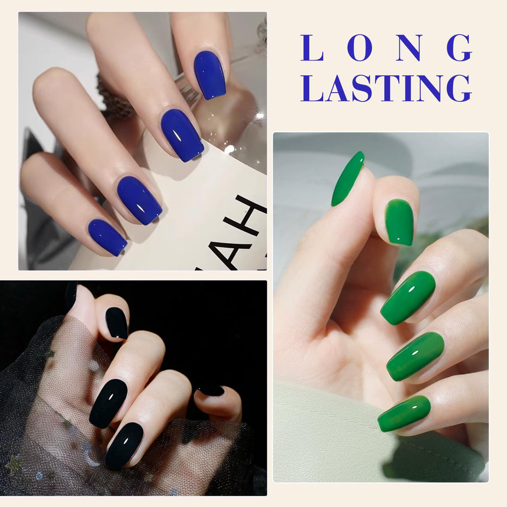 CANNI Gel Nail Polish Set – 6 Classic Colors, HEMA-Free, Soak-Off UV/LED Gel