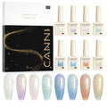 CANNI Glitter Gel Nail Polish Set – 8 Pcs, 9 ml Each, Soak Off, UV/LED Ready