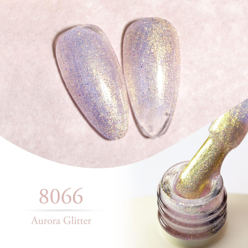 CANNI Glitter Gel Nail Polish Set – 8 Pcs, 9 ml Each, Soak Off, UV/LED Ready