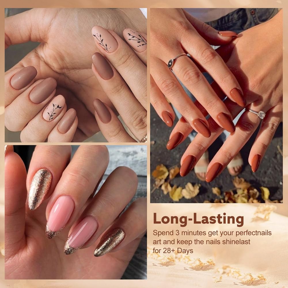 CANNI 30Pcs 9ml Hema-Free Gel Nail Polish Set – Soak-Off LED Kit for Home Manicure