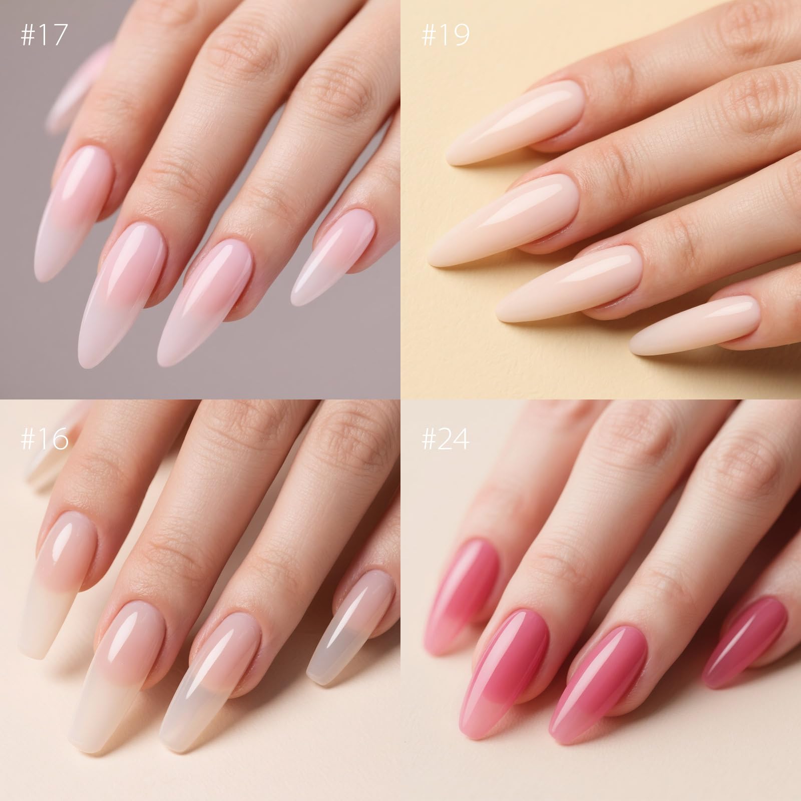 CANNI Quick Builder Nail Gel Set – 6x9ml for Nails Strengthening, Extensions & DIY Home Manicure