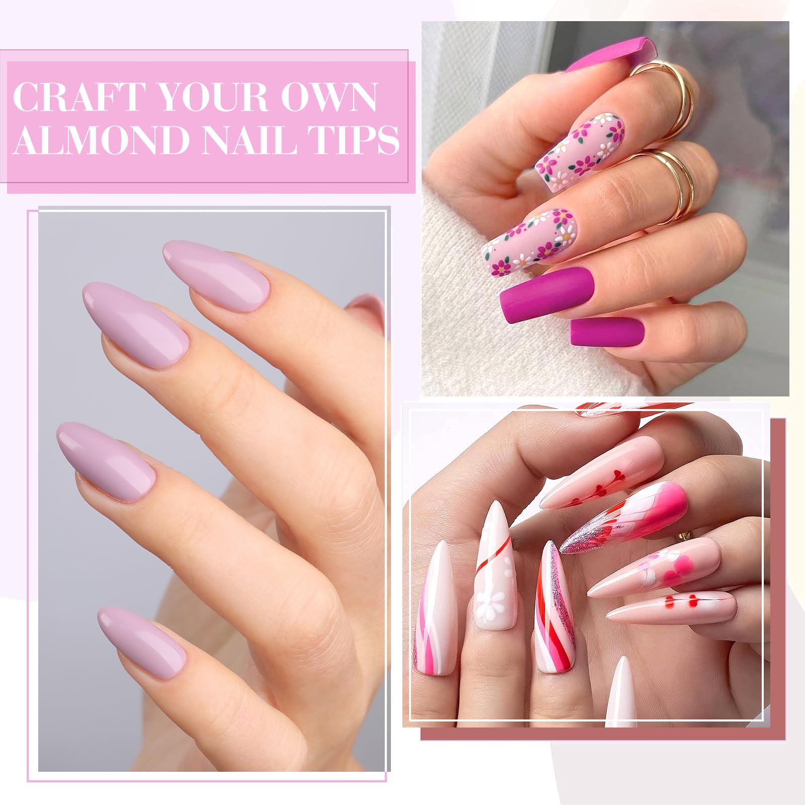 CANNI 9ml Hema-Free Gel Nail Polish Set – 6Pcs Light Pink Kit