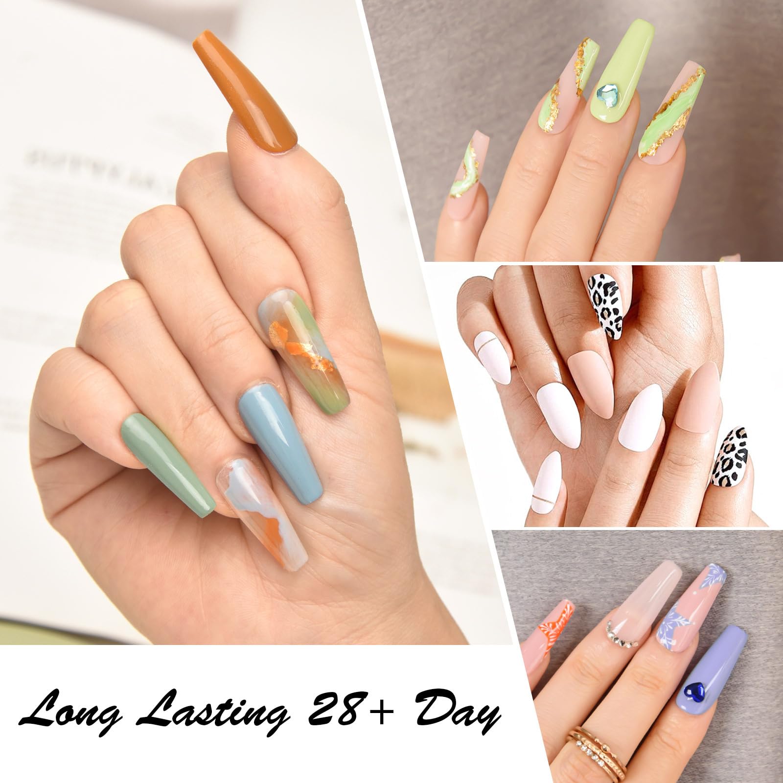 CANNI 30Pcs Gel Nail Polish Set – 9ml Spring & Summer Colors
