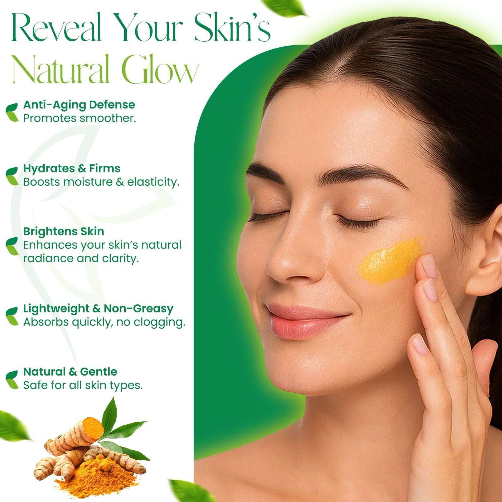 Canon’s Beauty Collection Lightweight Vitamin C Turmeric Face Cream – Daily Hydration Moisturizer (1.76 fl oz)