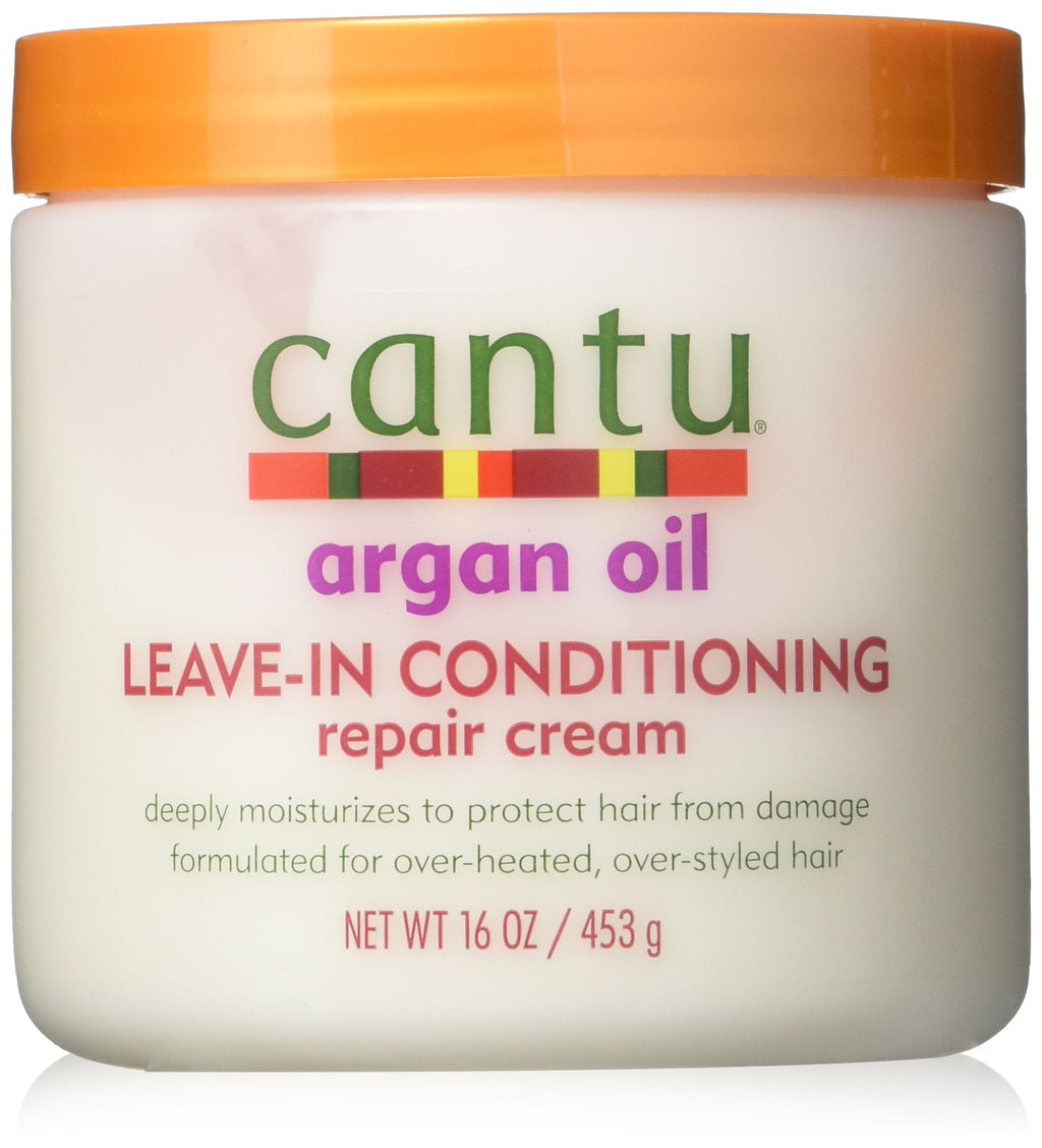 Cantu Argan Oil Leave-In Conditioner Repair Cream 2-Pack – 16 oz Each