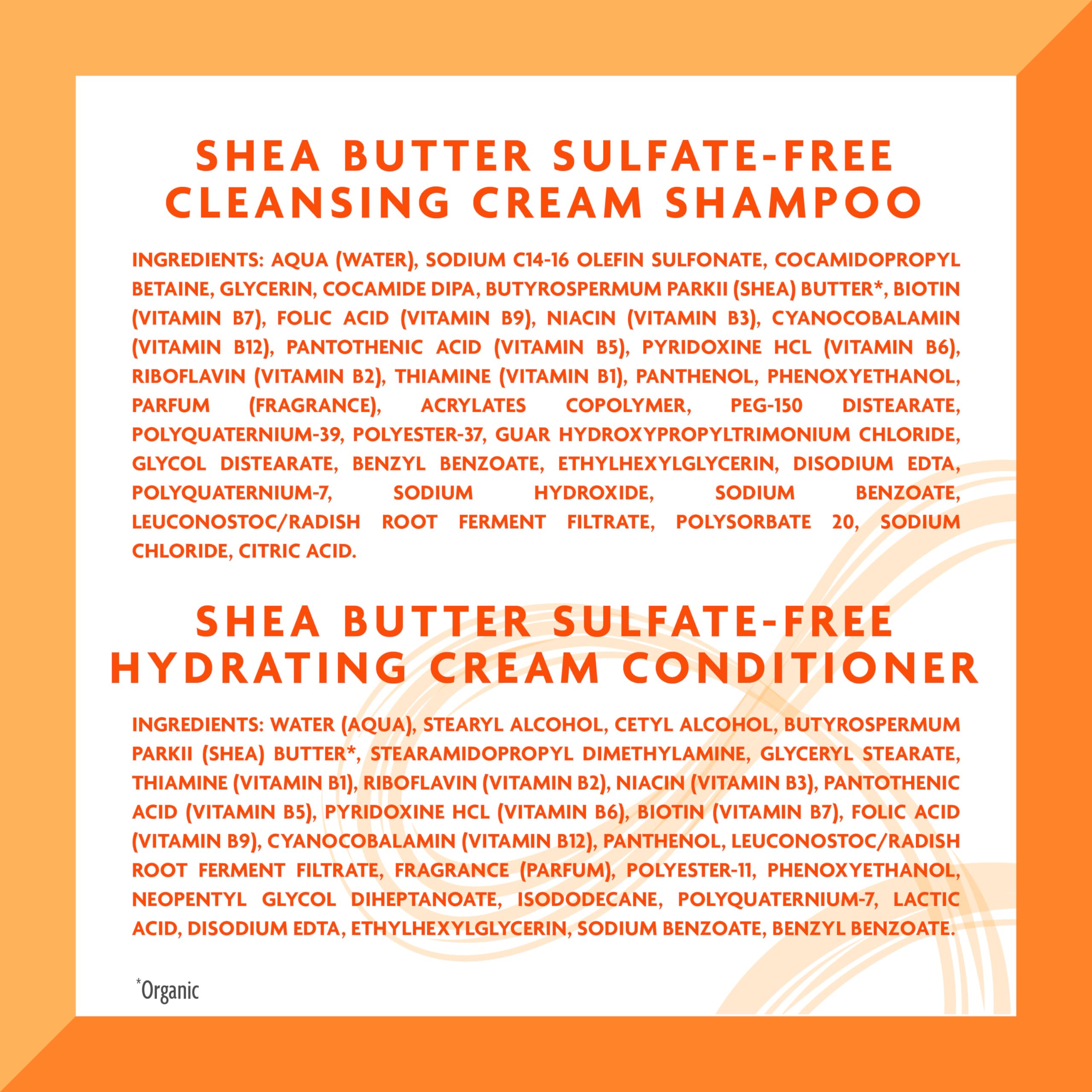 Cantu Shea Butter Shampoo & Conditioner for Natural Hair – Sulfate-Free Hydration (25 fl oz, Pack of 2)