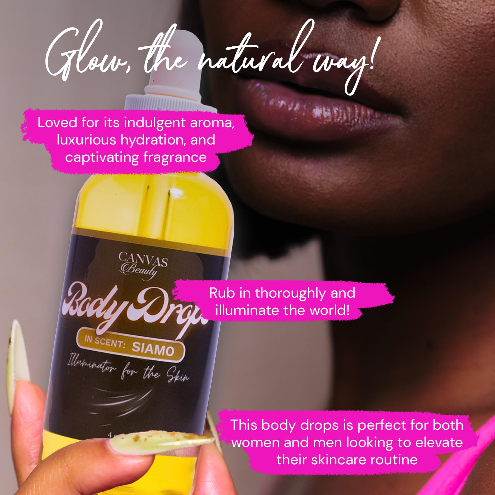 Canvas Beauty Body Drops Siamo – Hydrating Oil with Coconut, Jojoba & Vitamin E