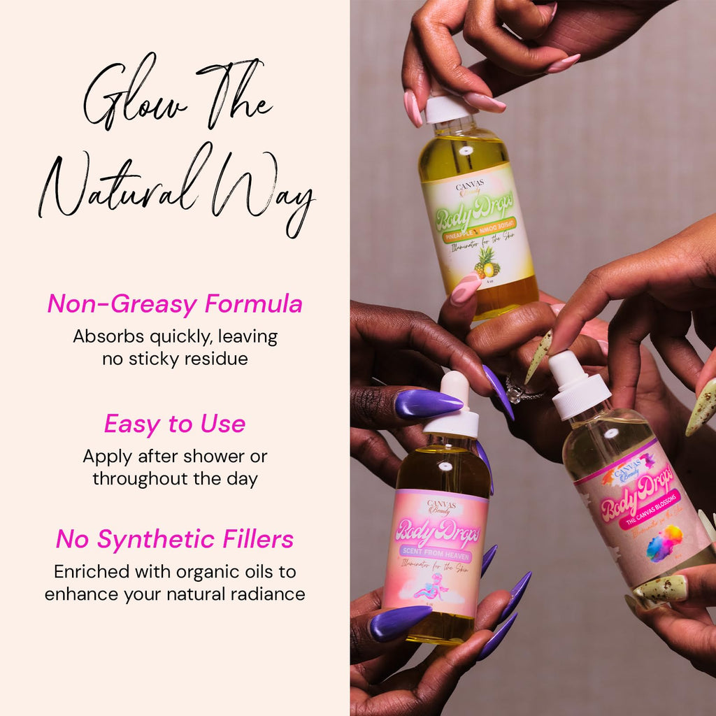 Canvas Beauty Body Drops Vanillionaire – Deep Hydration with Coconut Oil, Jojoba Oil & Vitamin E
