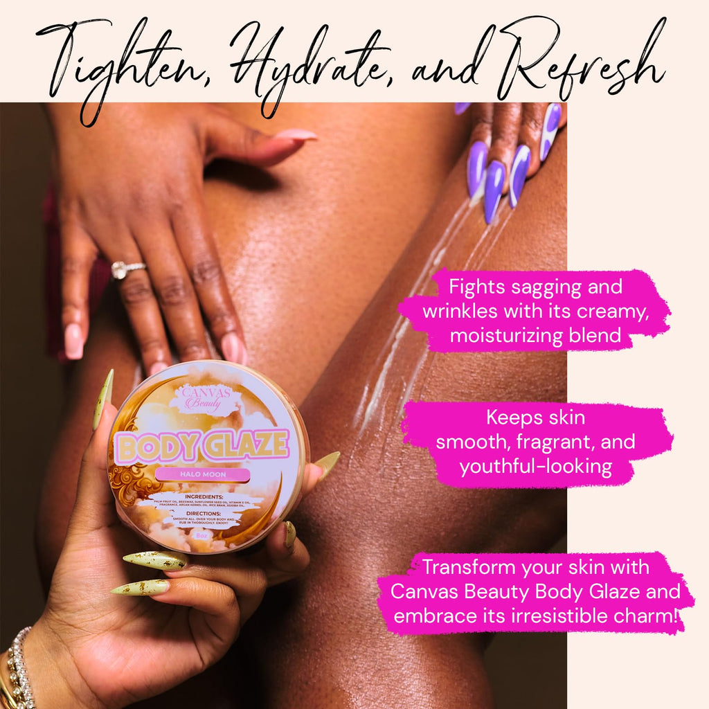 Canvas Beauty Body Glaze Halo Moon — Non-Greasy Hydration for Soft, Glowing Skin