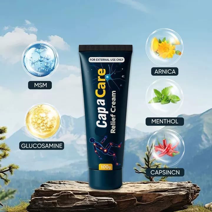 Capacare Original Neuropathy Relief Cream – Neurosoothe Formula with Capsaicin, Arnica