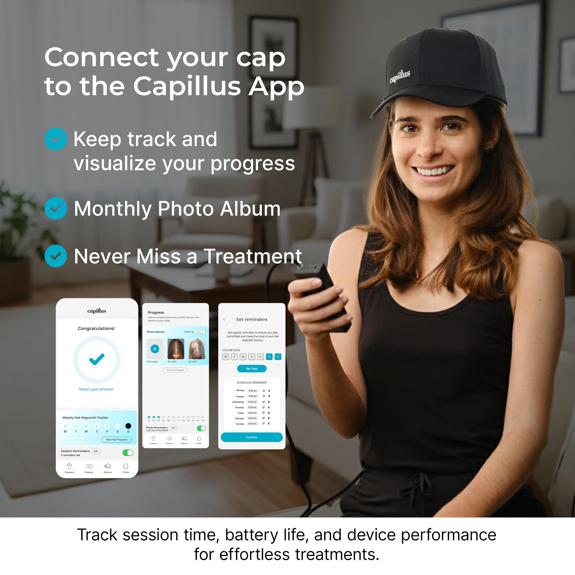 Capillus Pro S2 Red Light Cap for Hair Regrowth | 308 Laser LLLT Hat