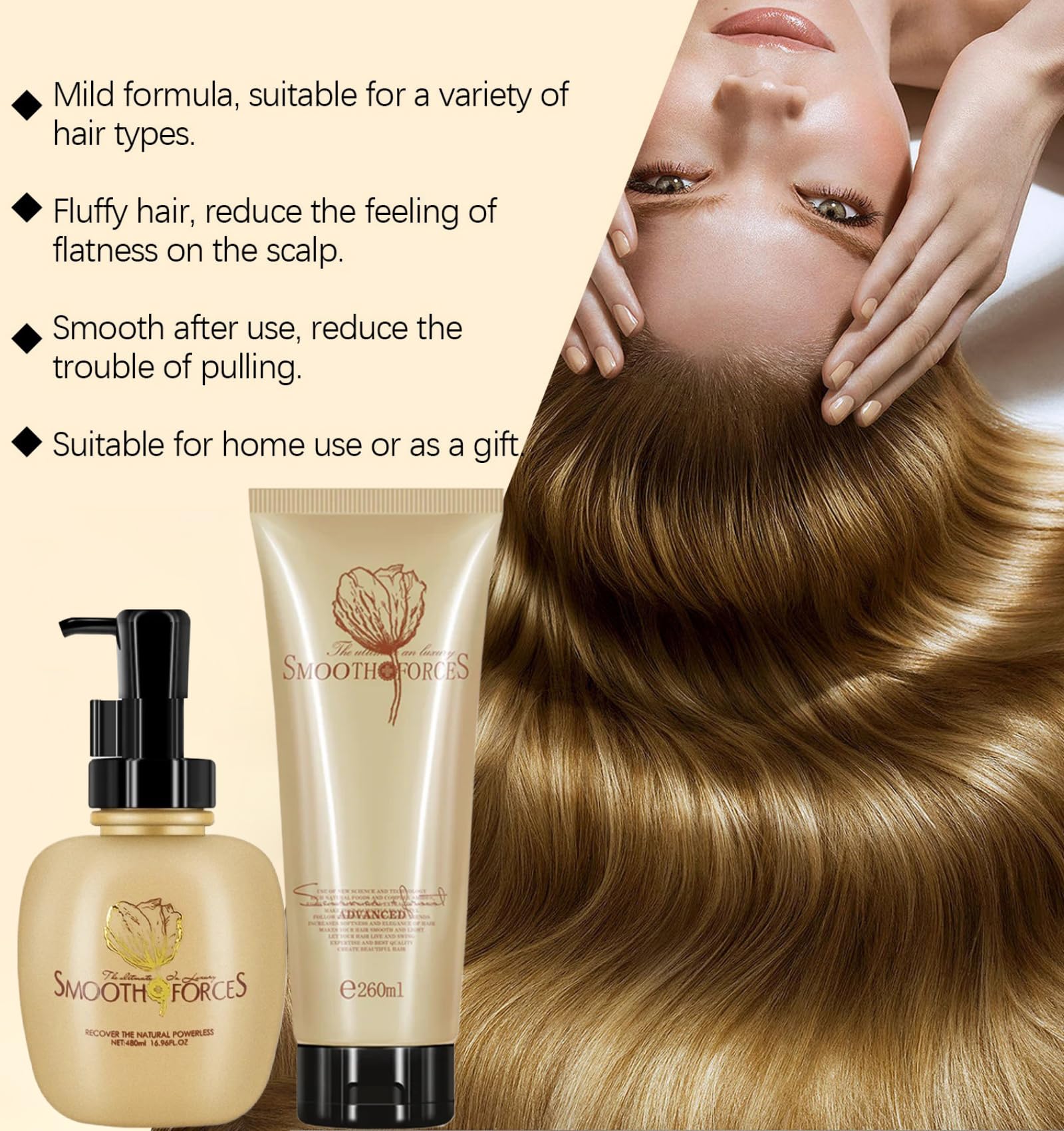 Cappuvini Urcoolestt Advanced Molecular Hair Mask – Keratin Renewal & Root Care, 260 ml / 9.15 oz