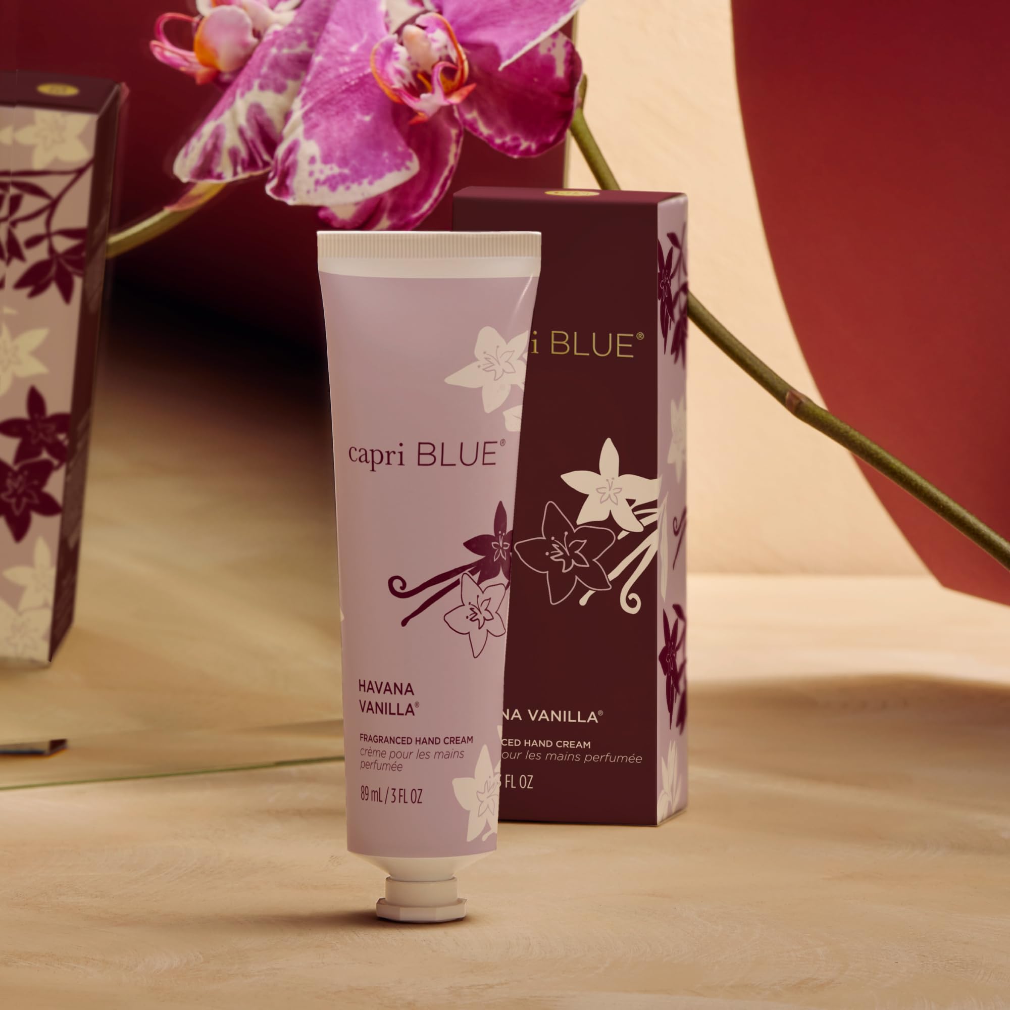 Capri Blue Moisturizing Hand Cream Travel Size Havana Vanilla – Flora Edit Collection | 3 oz
