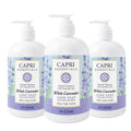 CAPRI ESSENTIALS Hand Soap Liquid – Natural Plant-Based Aromatic Hand Wash with White Lavender, 16 oz (3 Pack)