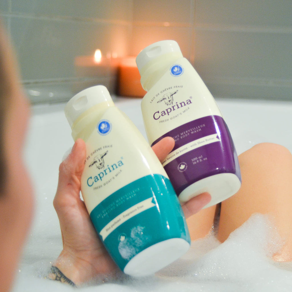 Caprina Amazing Body Wash, Fragrance Free – Fresh Canadian Goat Milk, 16.9 oz