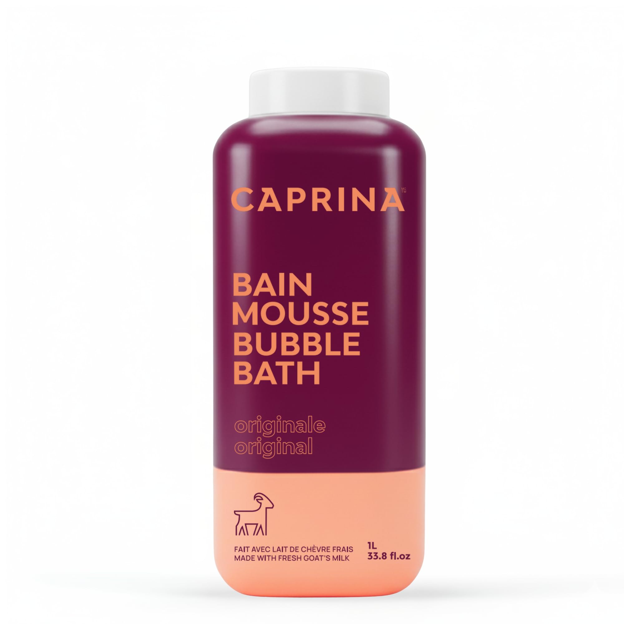 Caprina Fresh Goat's Milk Bubble Bath 1L – Hydrating, Gentle, Made in Canada