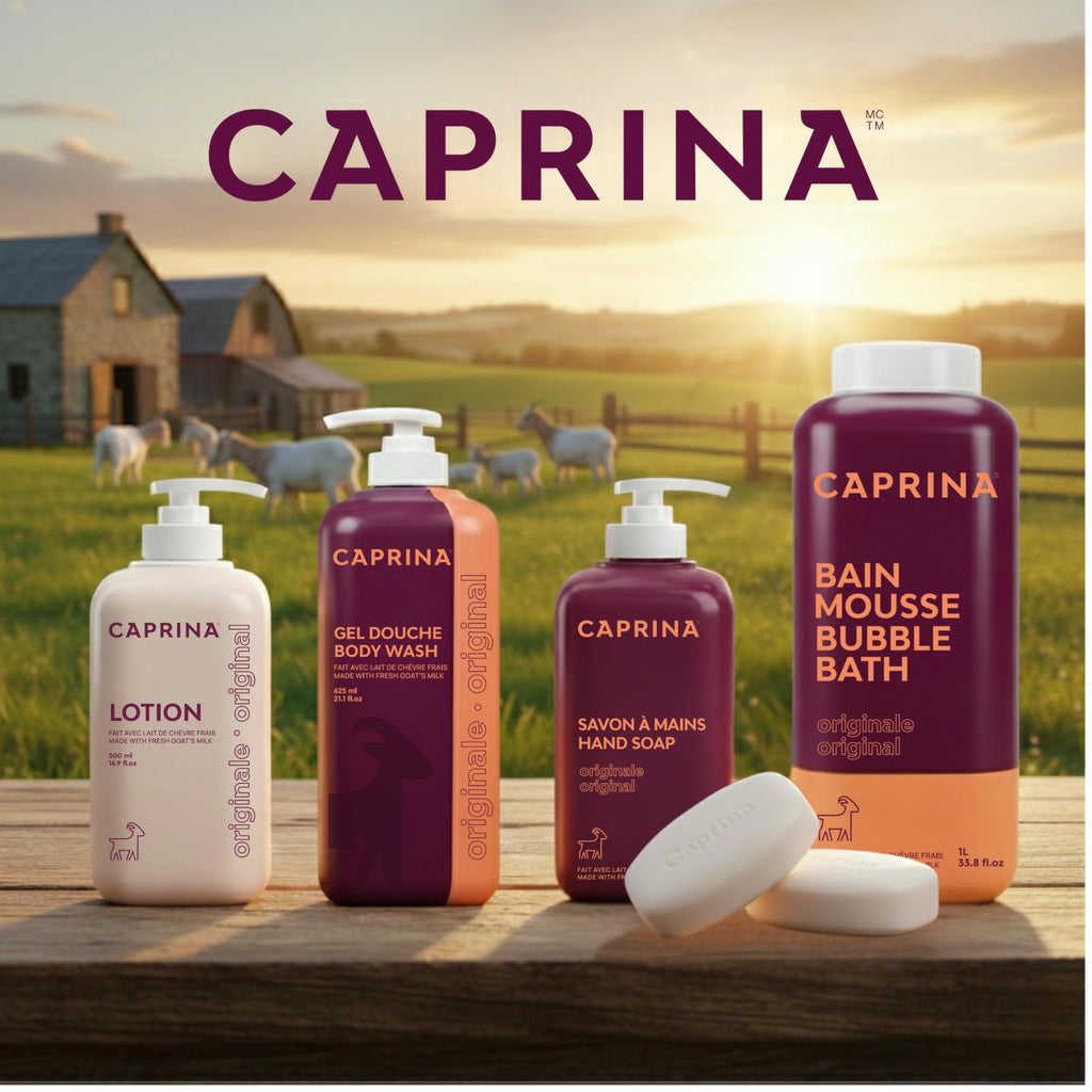 Caprina Fresh Goat's Milk Bubble Bath 1L – Hydrating, Gentle, Made in Canada