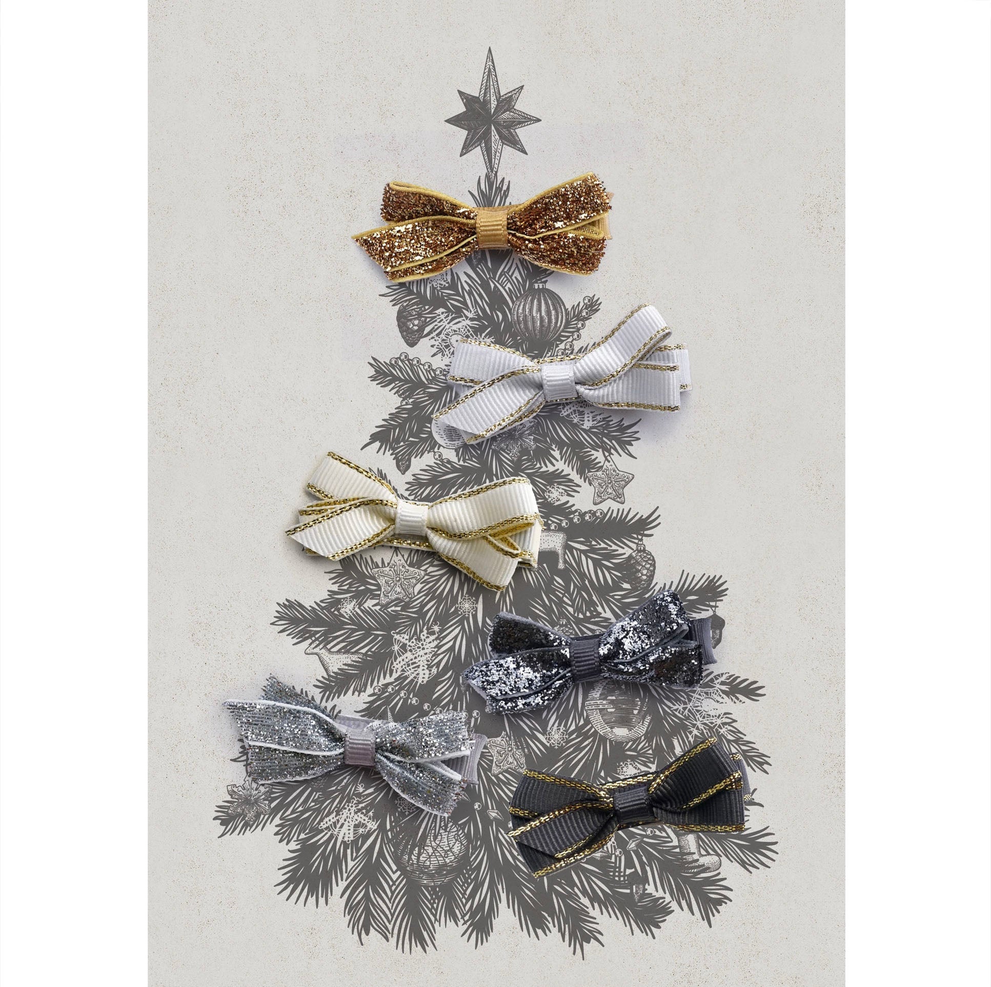 Small Clip Gift Set Gold Edge & Glitter
