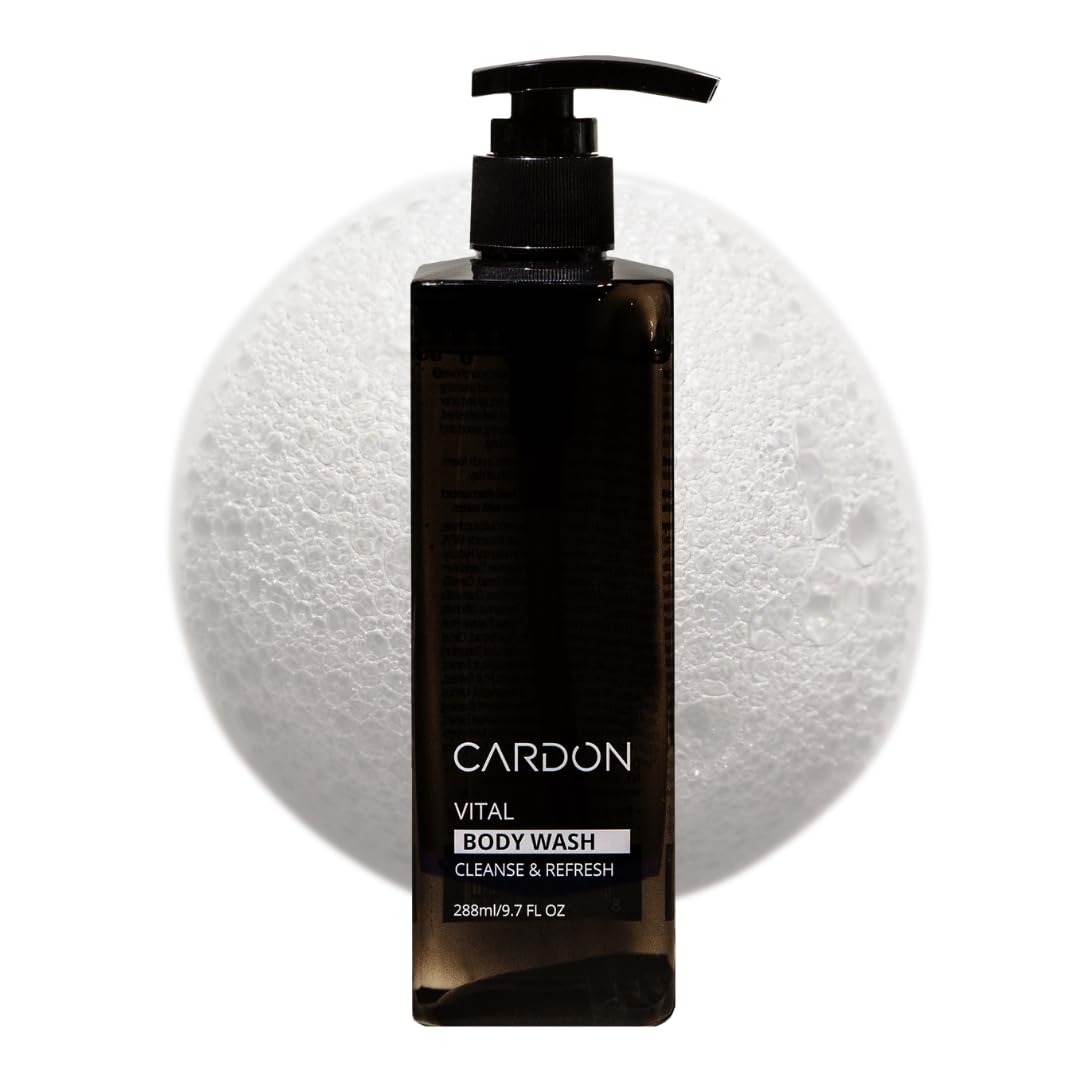 Cardon Acne Clearing Men's Body Wash – Korean Skincare with Green Tea, Sea Buckthorn & Cica
