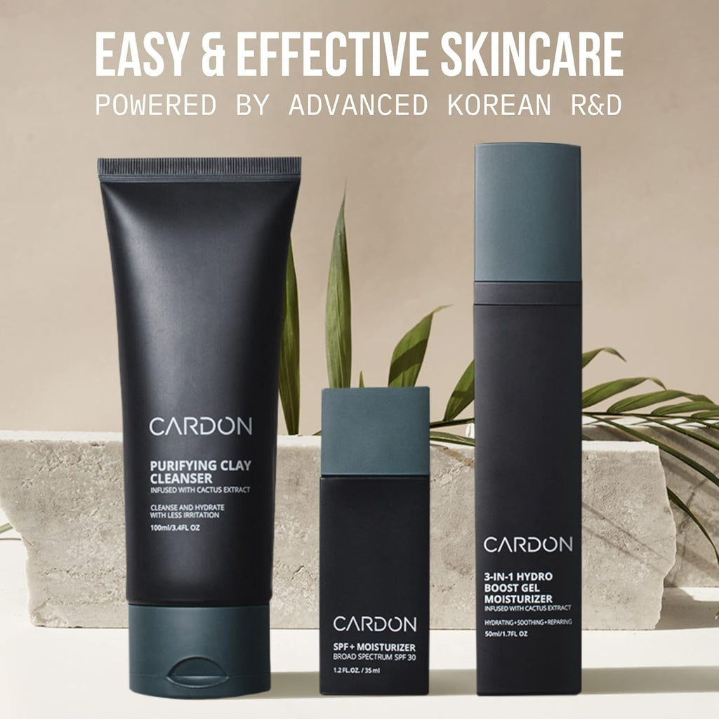 Cardon Men's SPF 30 Sunscreen & Moisturizer with Cactus Extract (2 × 70ml)