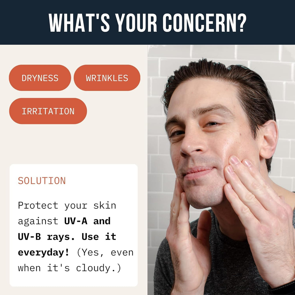 Cardon Men's SPF 30 Korean Sunscreen & Hydrating Face Moisturizer – No White Cast