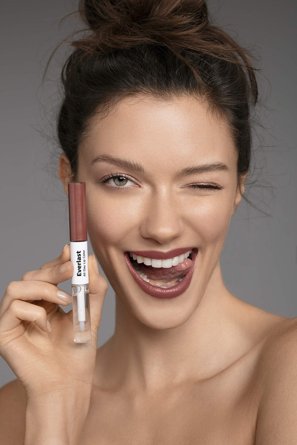 Careline Everlast Lip Color #706 Milk Chocolate – 2-Step Lip Color with Gloss Finish