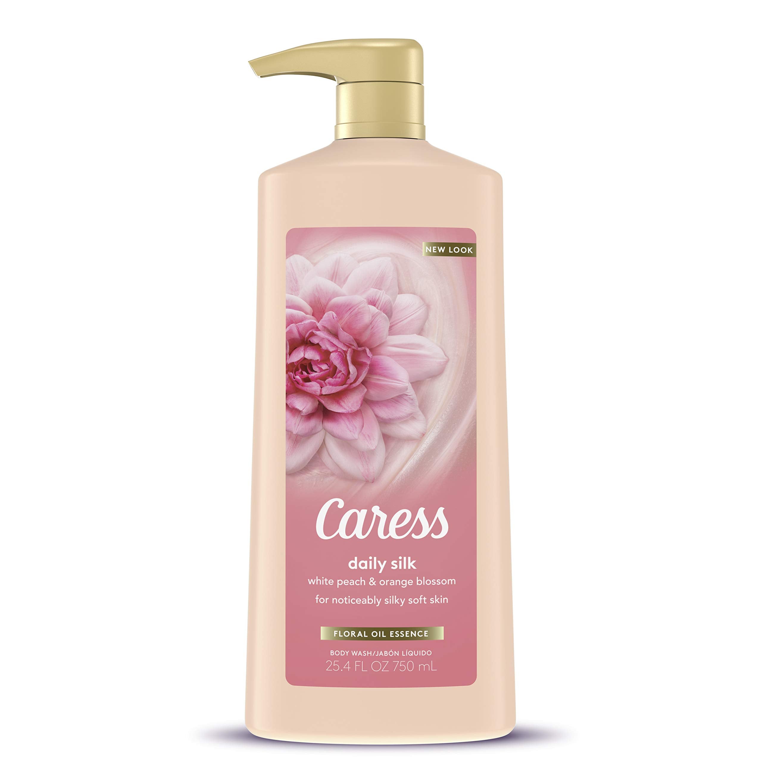 Caress Hydrating Body Wash with Pump — SilkEssence for Silky Soft Skin (25.4 oz)