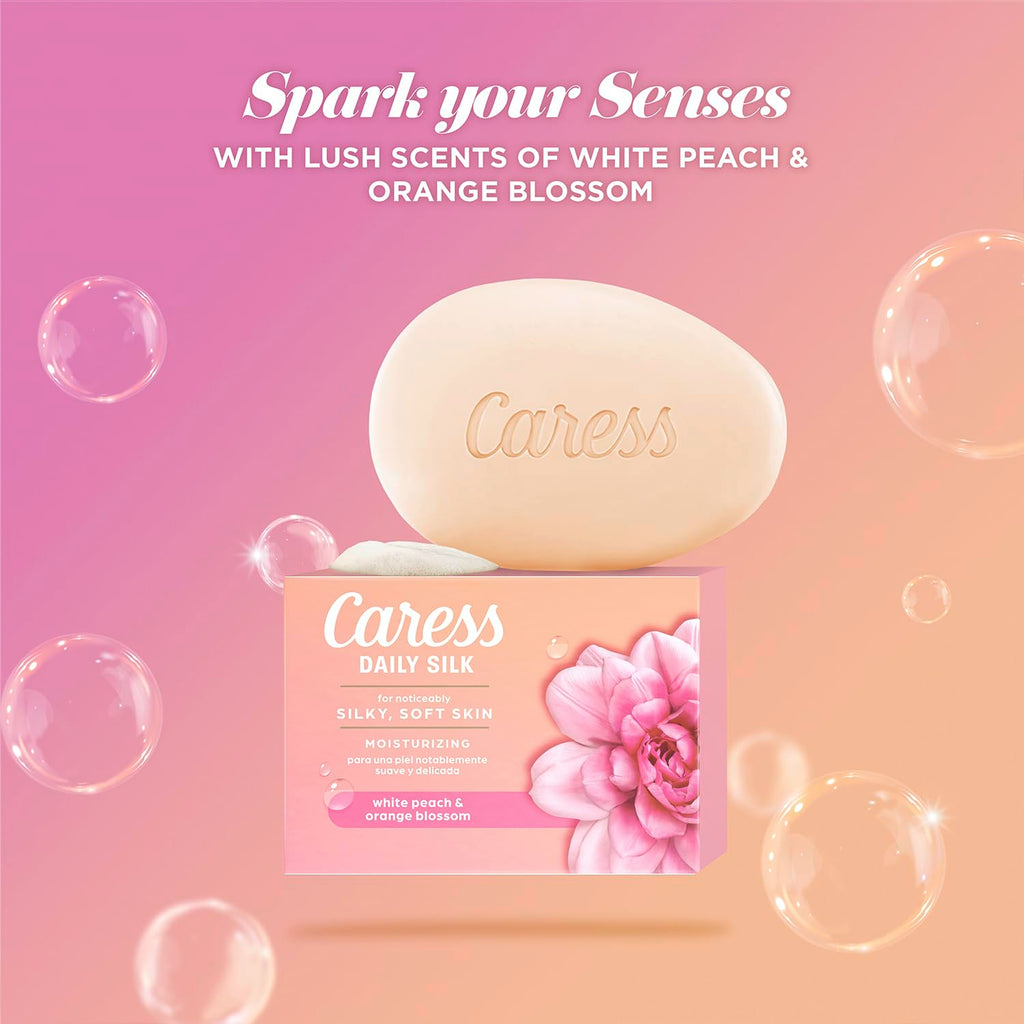 Caress Body Wash 2-Pack + Bar Soap – Daily Silk Bundle for Silky Soft Skin