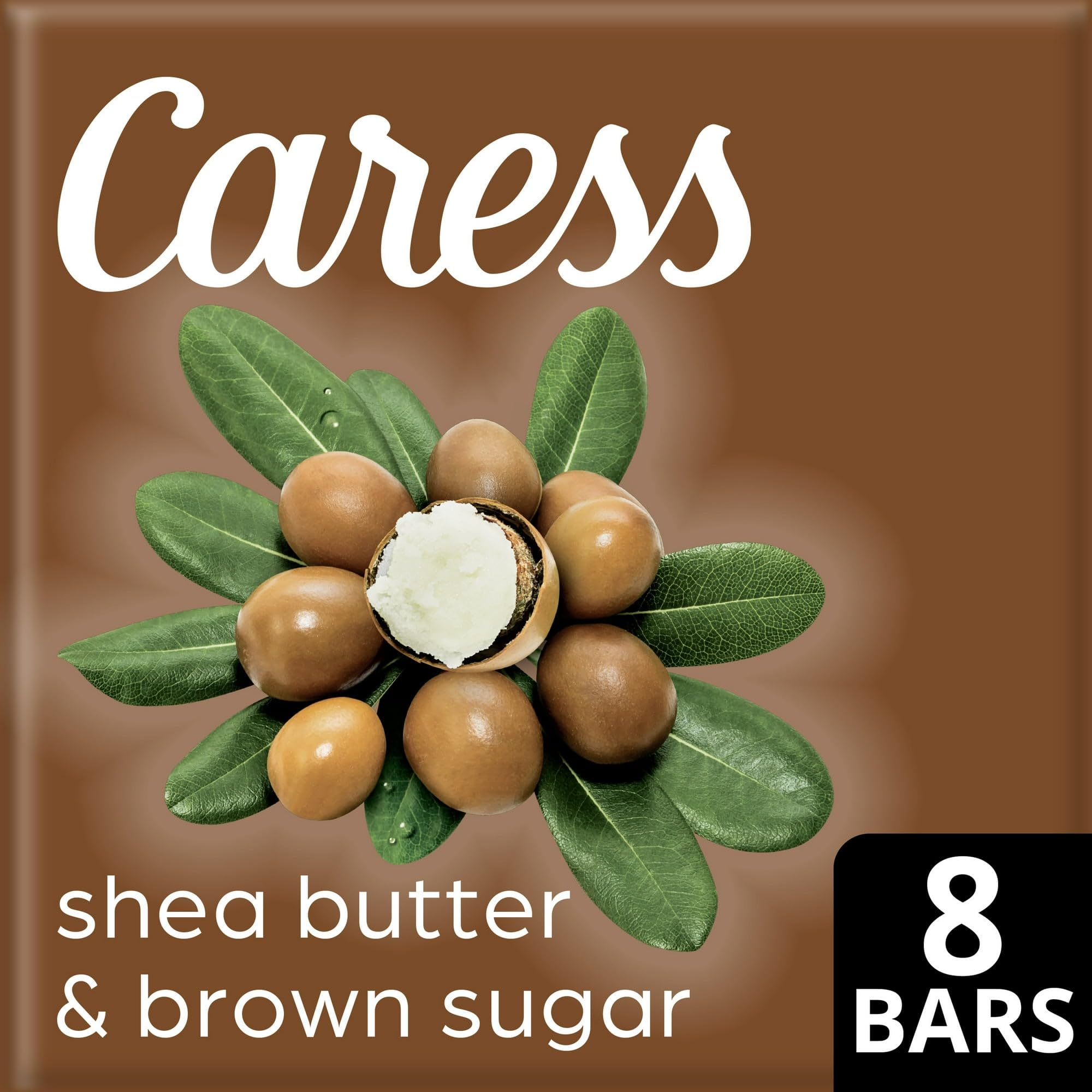 Caress Shea Butter & Brown Sugar Beauty Bar Soap — 8 Count