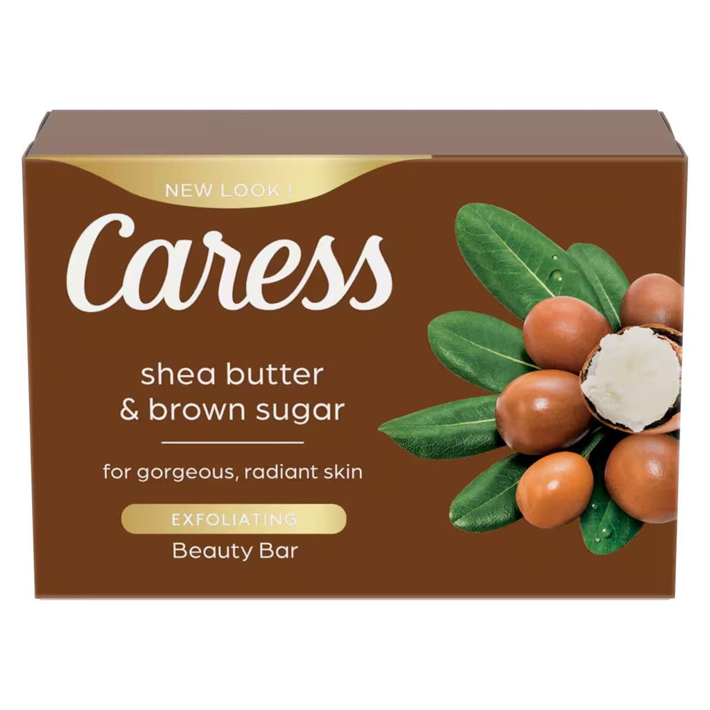 Caress Shea Butter & Brown Sugar Beauty Bar Soap — 8 Count