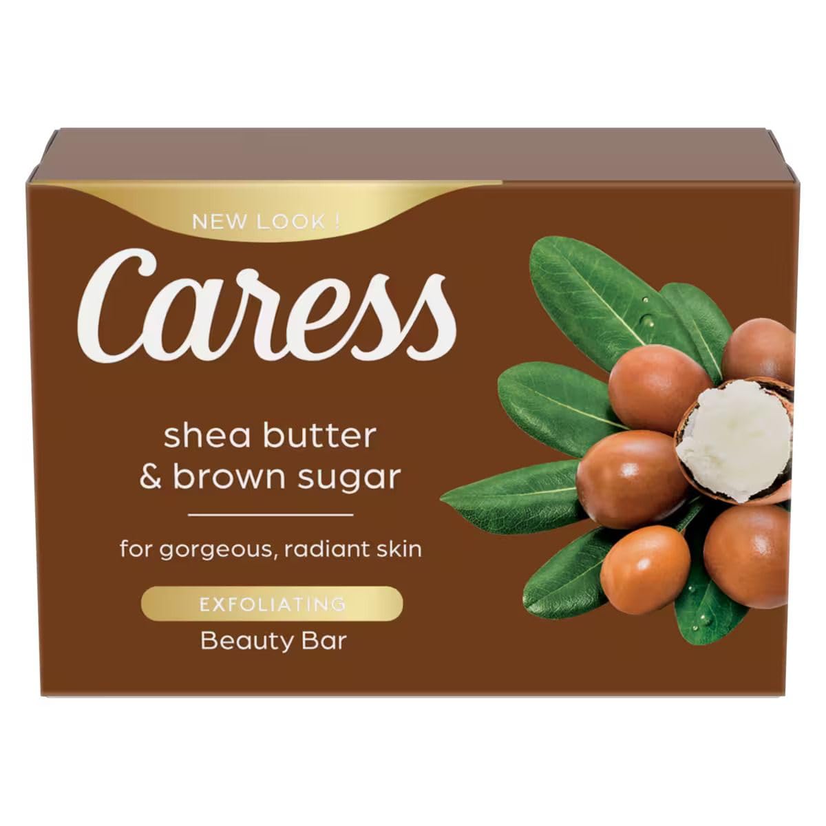 Caress Shea Butter & Brown Sugar Beauty Bar Soap — 8 Count