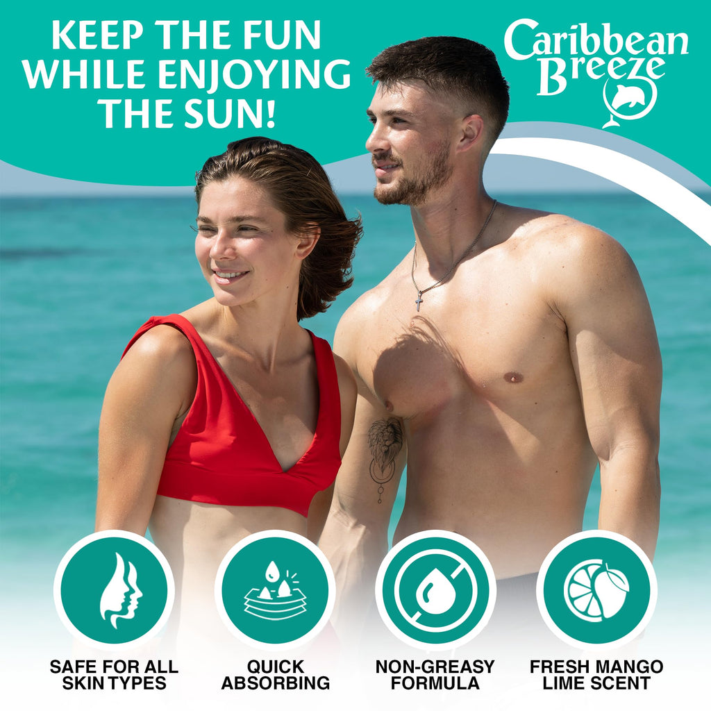 Caribbean Breeze Reef Friendly SPF 50 Lotion – Mango Lime Scent, 4 oz