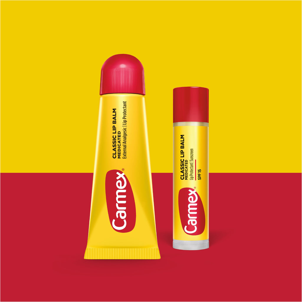 Carmex Classic Medicated Lip Balm Pack – 9-Count Variety (7 Tubes, 2 Sticks) | SPF 15
