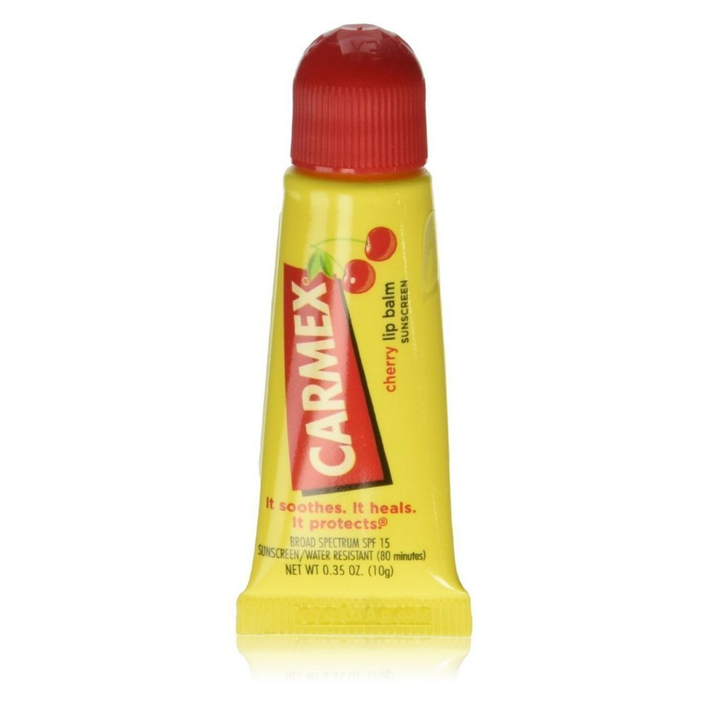 Carmex Moisturizing Lip Balm SPF 15 Cherry 0.35 oz – Pack of 6
