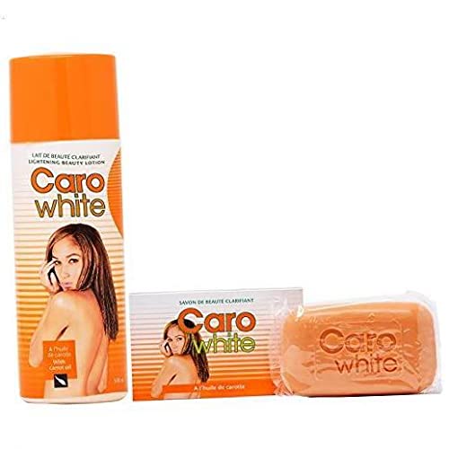 Caro White Combo 2: Lotion 10.14 oz + Soap 6.3 oz – 2 Piece Set