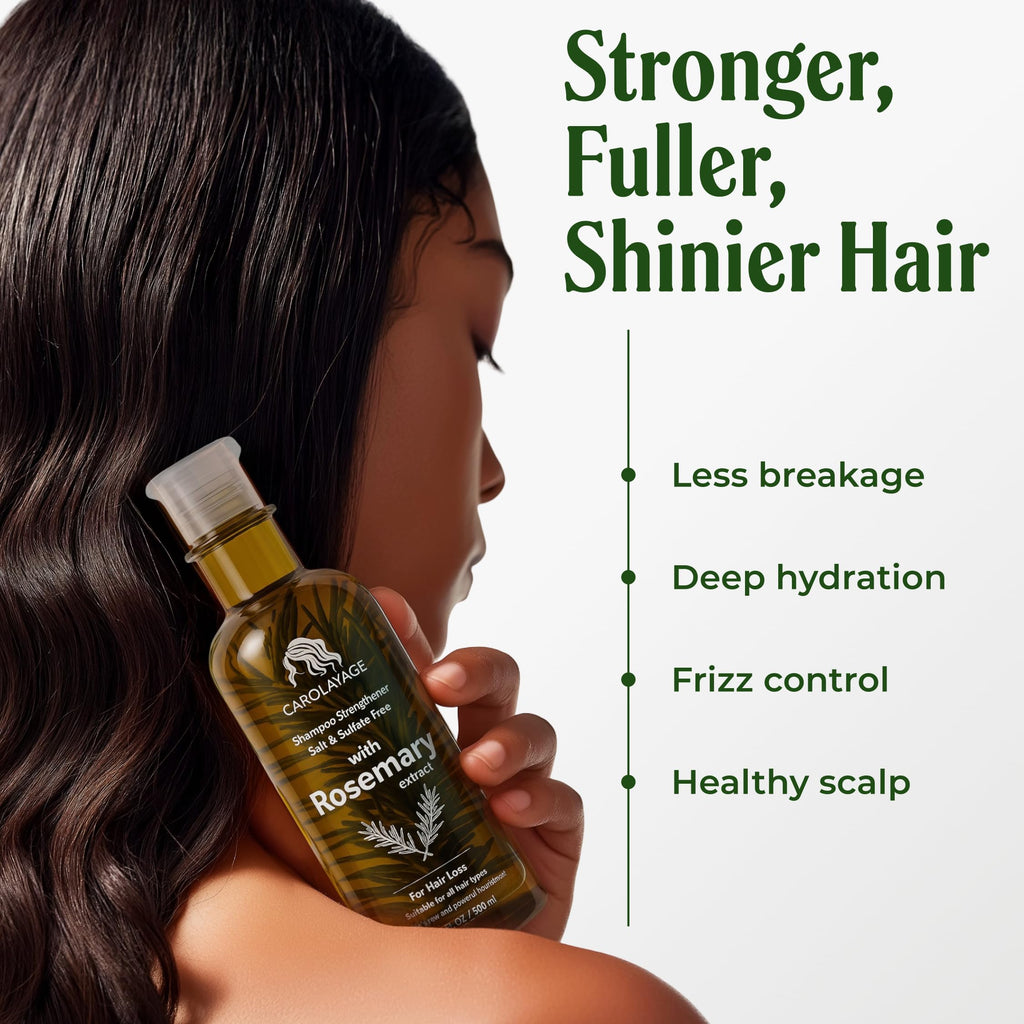 CAROLAYAGE Rosemary Shampoo – Hair Growth & Strength | Red Onion, Biotin & Rosemary