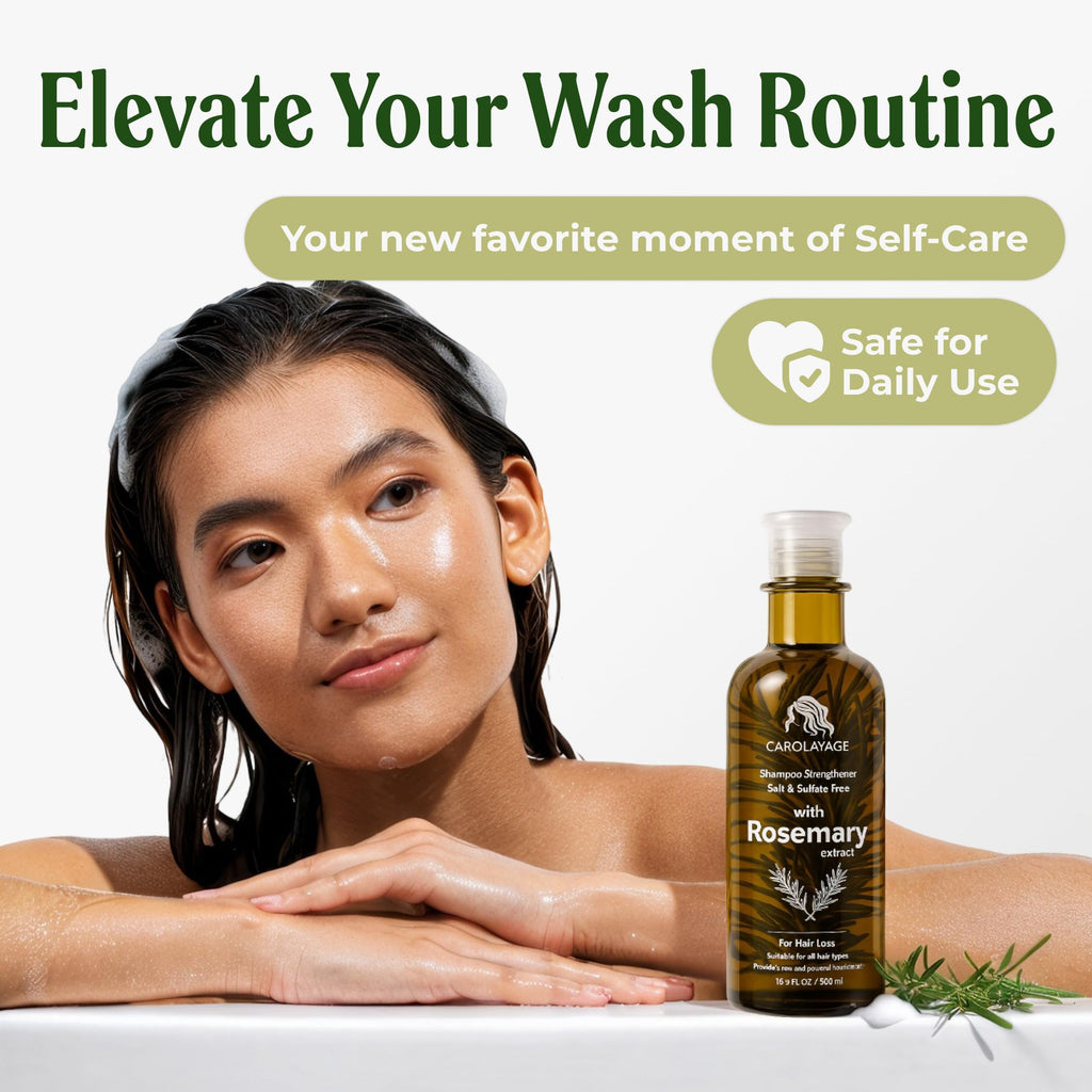 CAROLAYAGE Rosemary Shampoo – Hair Growth & Strength | Red Onion, Biotin & Rosemary