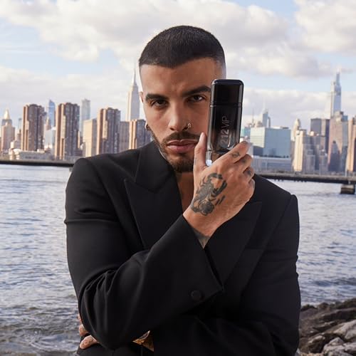 Carolina Herrera 212 VIP Black for Men – Energetic, Spicy EDP, 3.4 oz